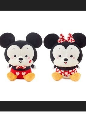 Hallmark Disney Better Together Mickey & Minnie Set of 2 Magnetic Stuffed Plush